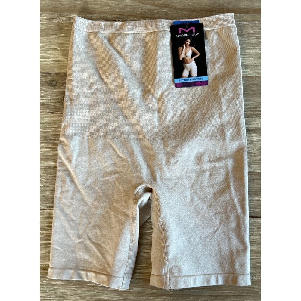 Maidenform Bottom Solutions Shape Wear Shorts Nude Beige P10004 Size XL MSRP $34